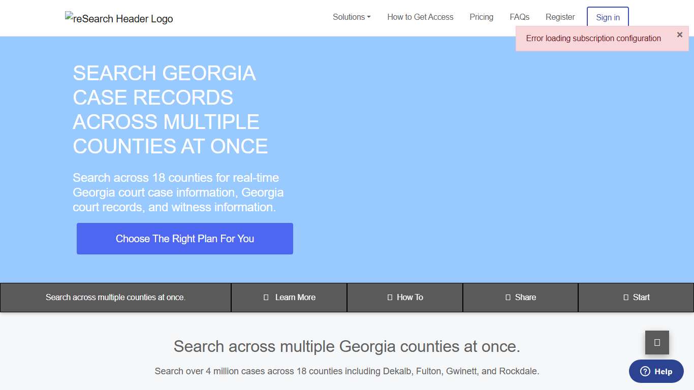 Search Georgia case records across multiple counties at once.