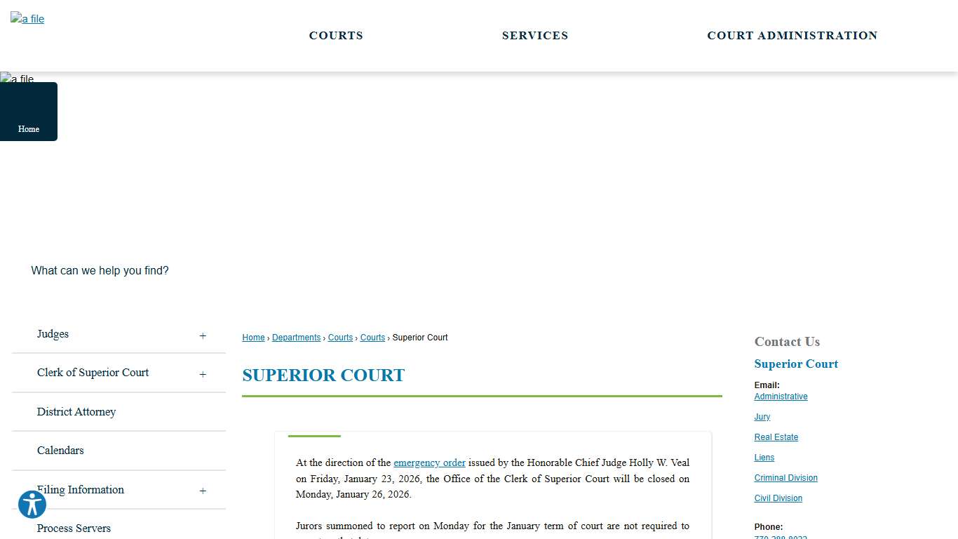 Superior Court Henry County, GA - Official Website
